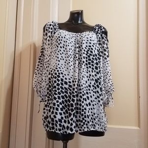 Mushka By Sienna Rose Sheer Blouson